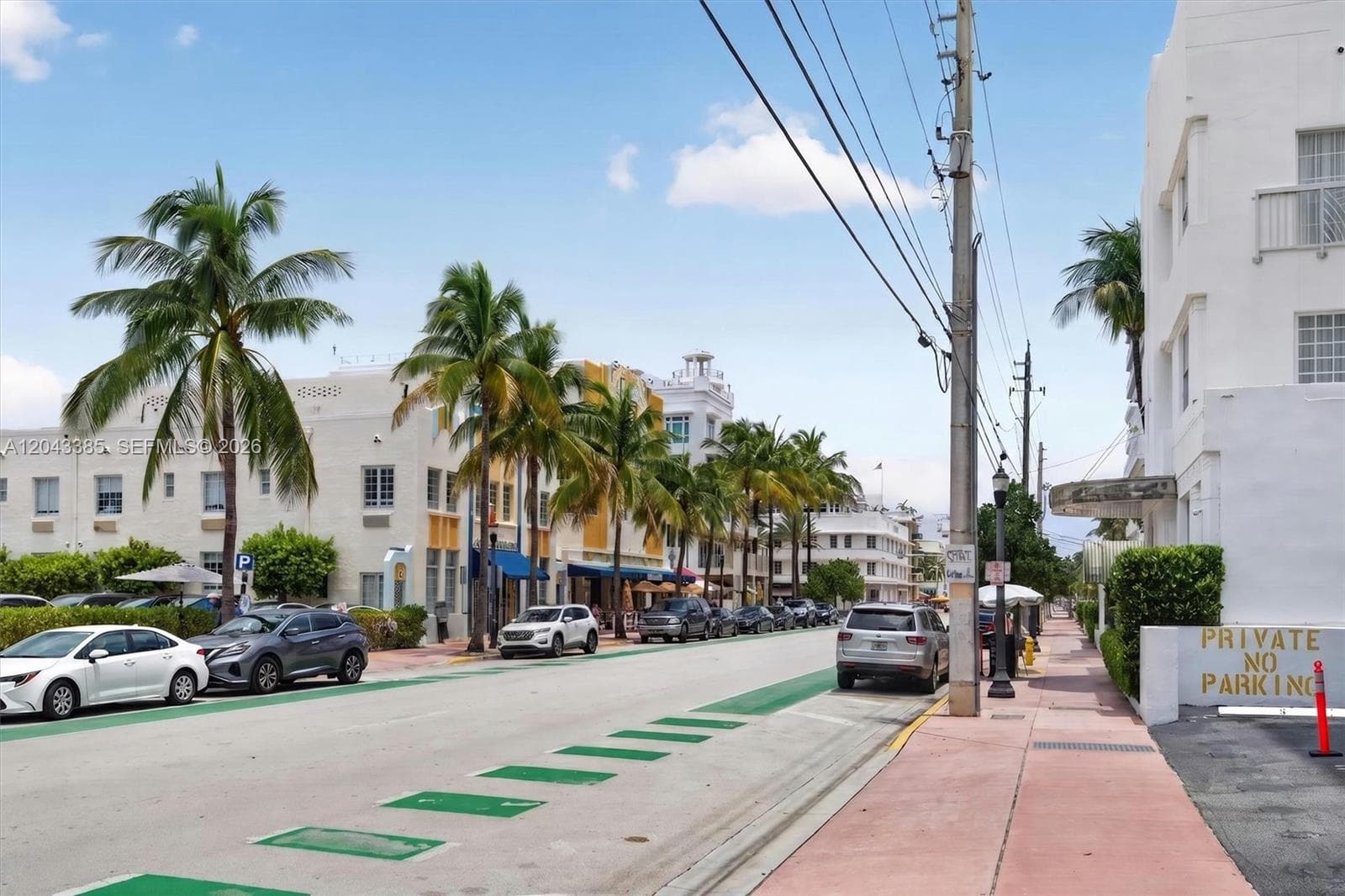 On famous Ocean Drive