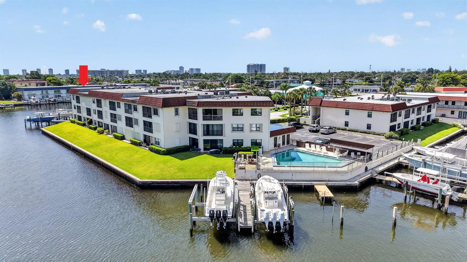 Community Pool & Boat Slips
