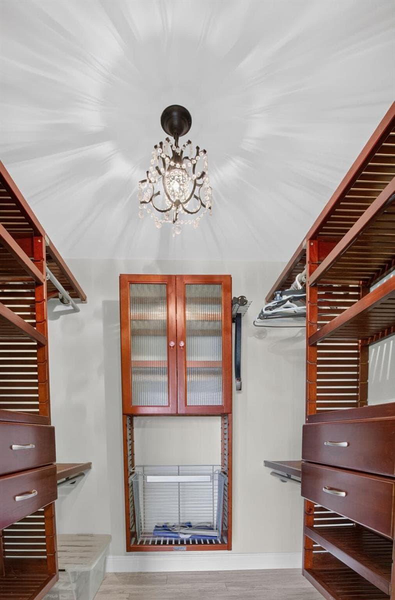Featuring a Classy Chandelier