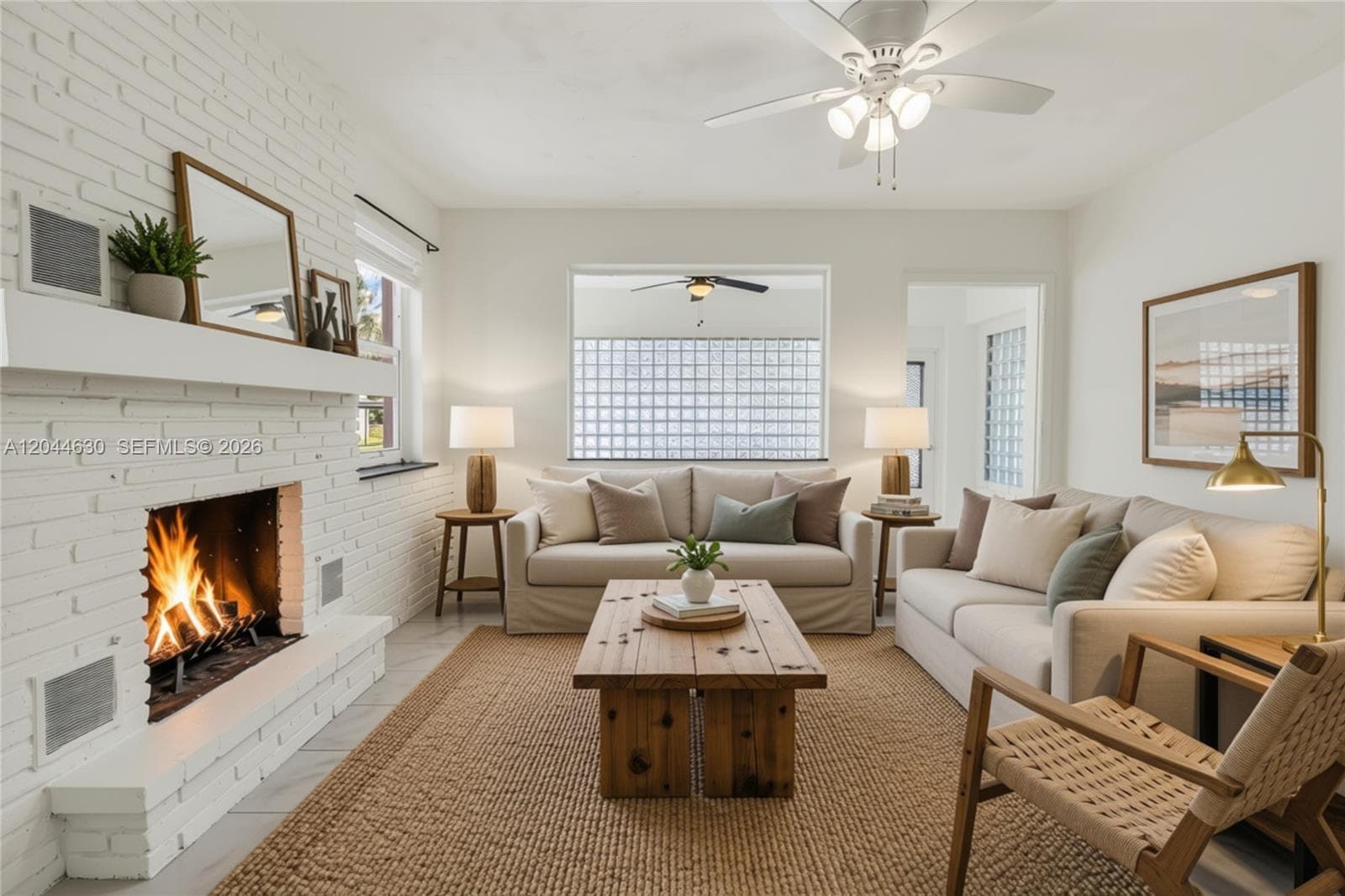 Virtually Staged Living Room