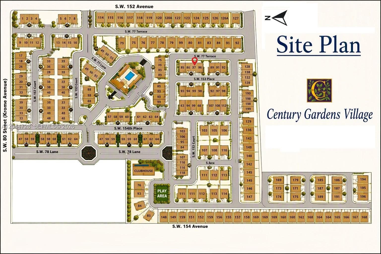 Site Plan Century Gardens Village