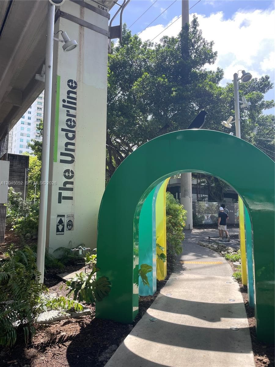 One block from the underline