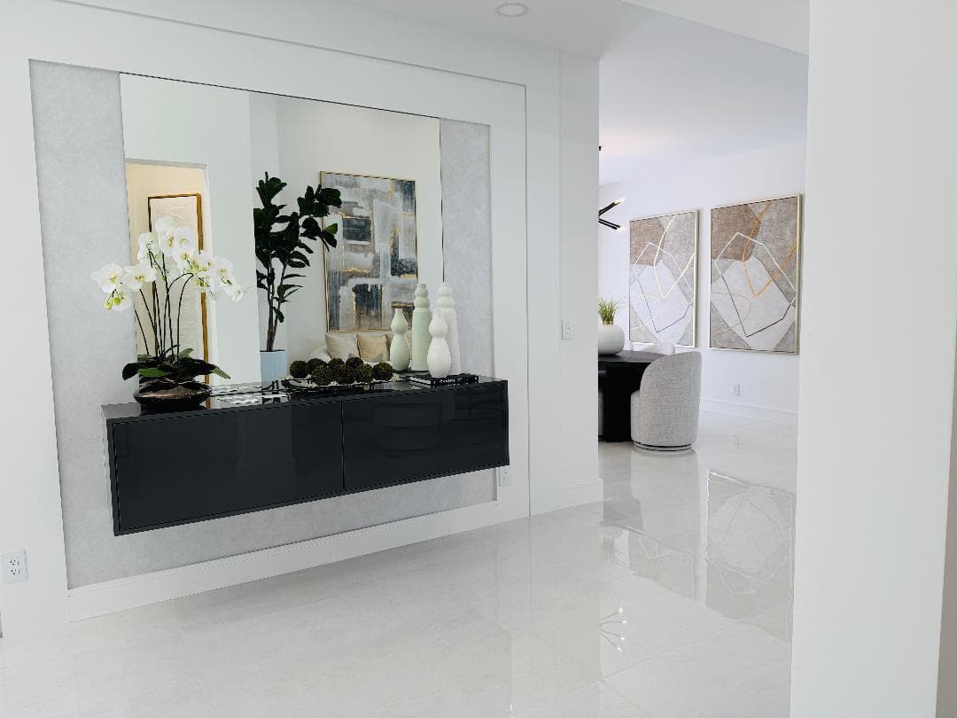 Credenza across from Living Room
