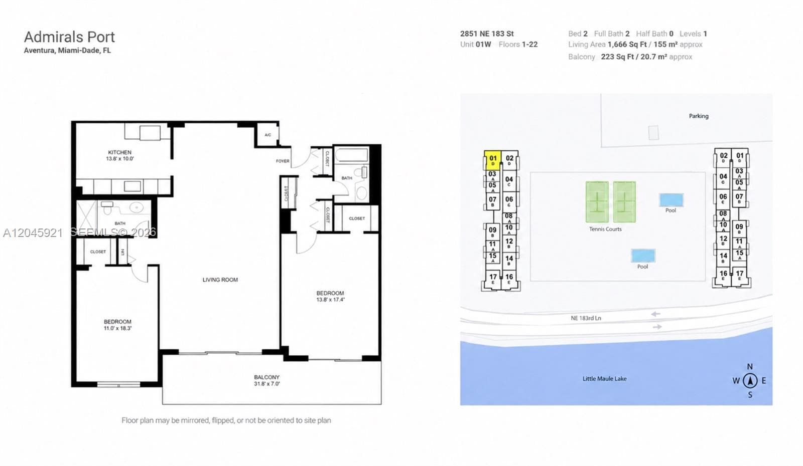 ADMIRALS PORT CONDO WEST · #1801W in Aventura - Photo 25