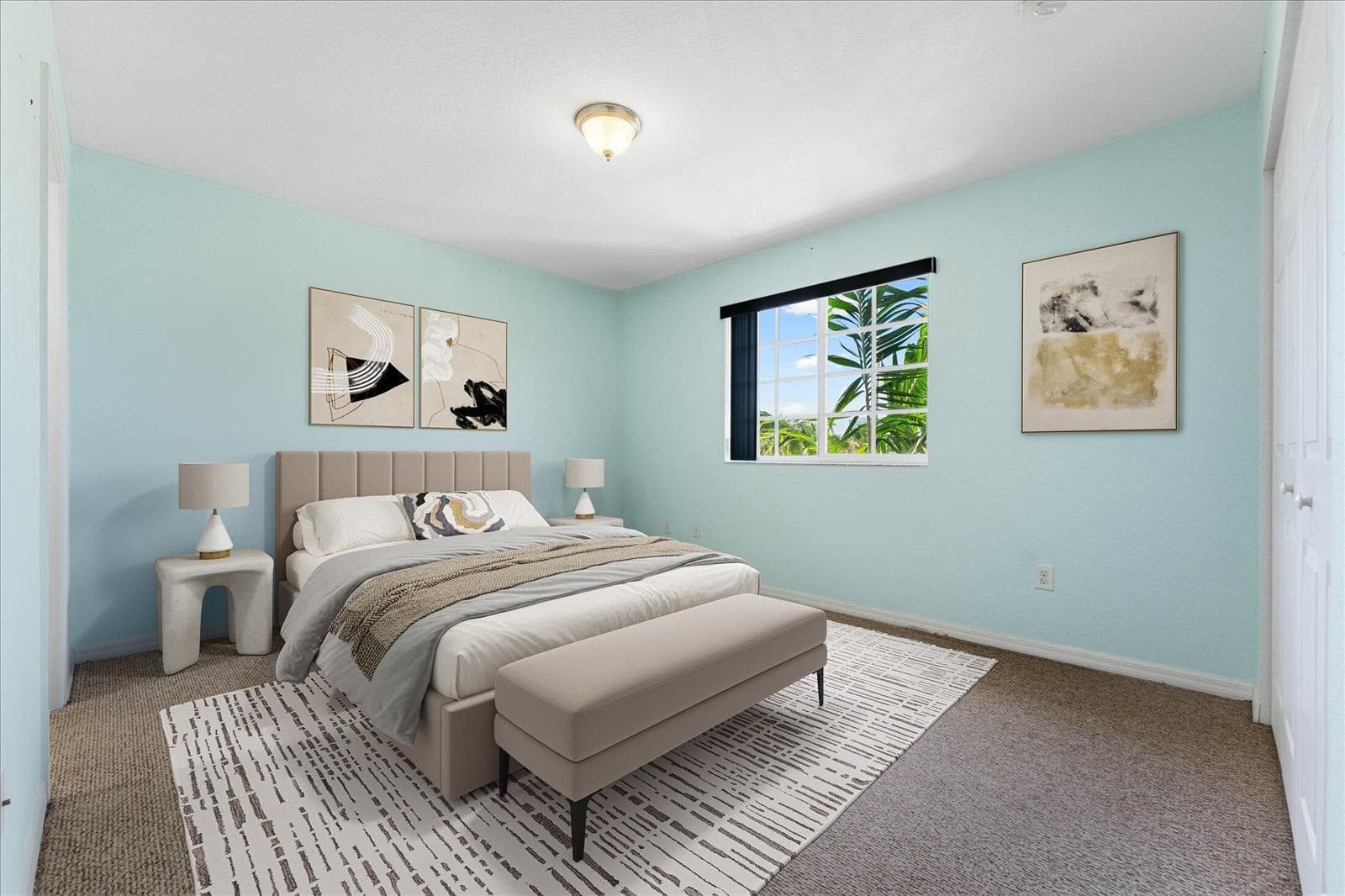 Virtually Staged Bedroom