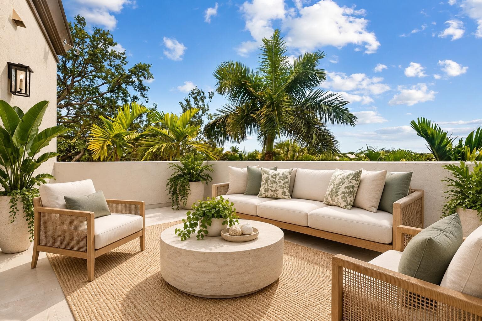 Tropical Coastal Terrace Lounge