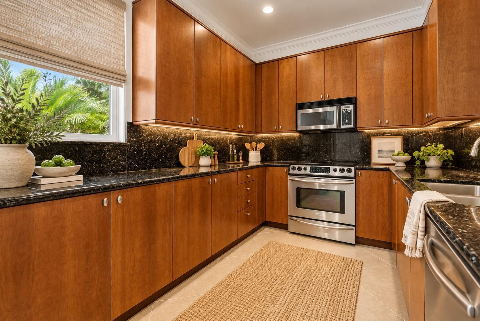 Warm Coastal Wood Kitchen