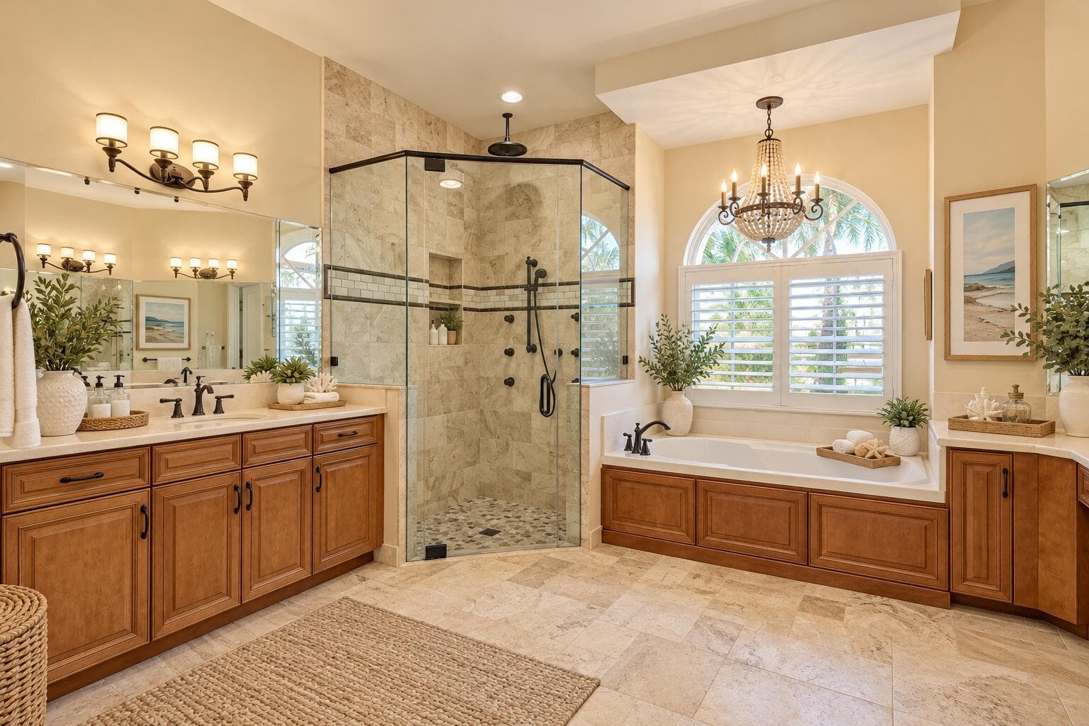 Downstairs master bath 1