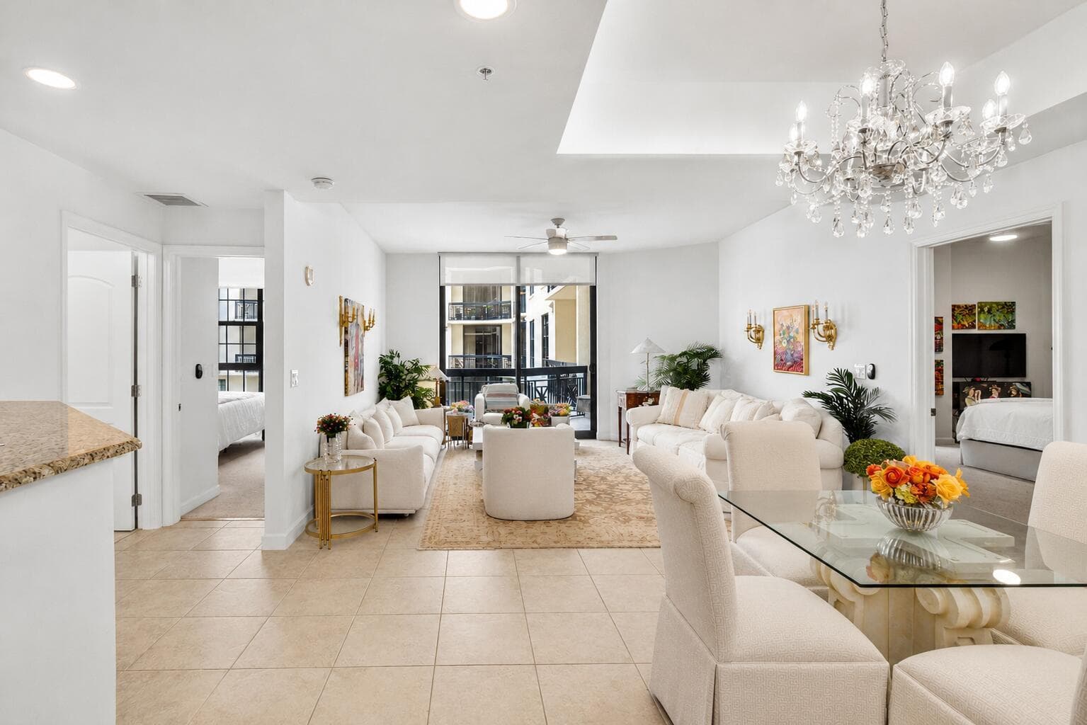 Expansive Living and Dining Room
