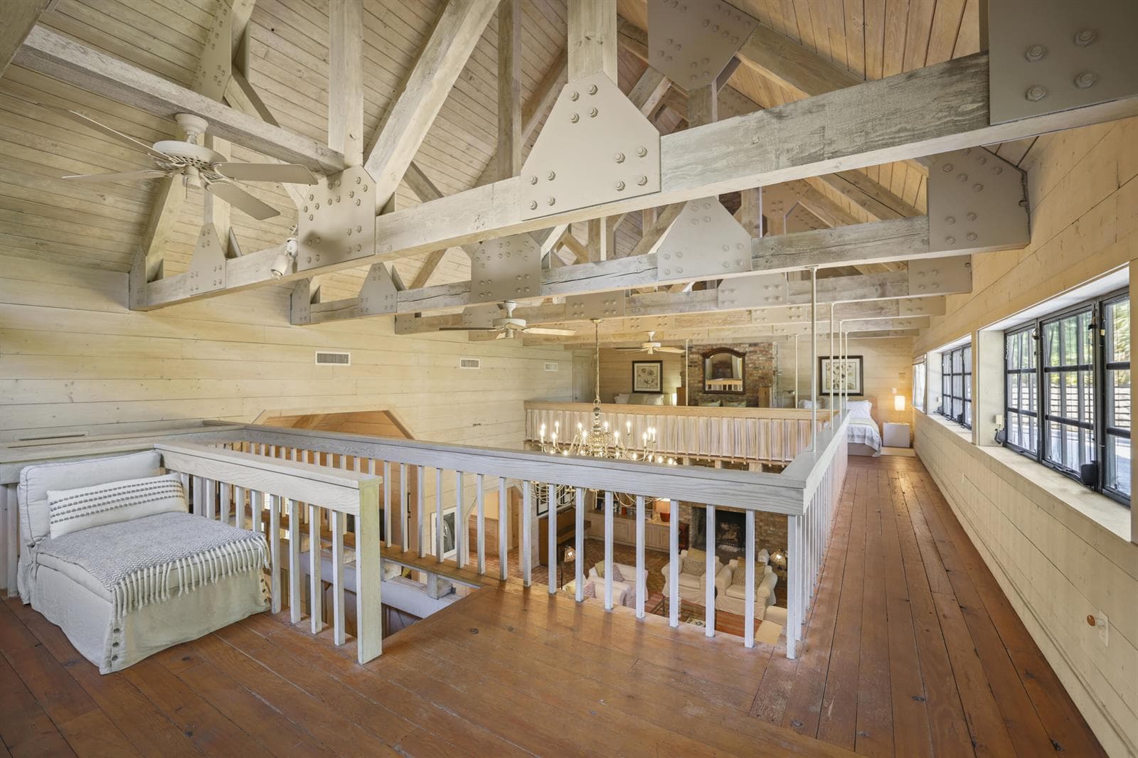 Loft seating area & work station