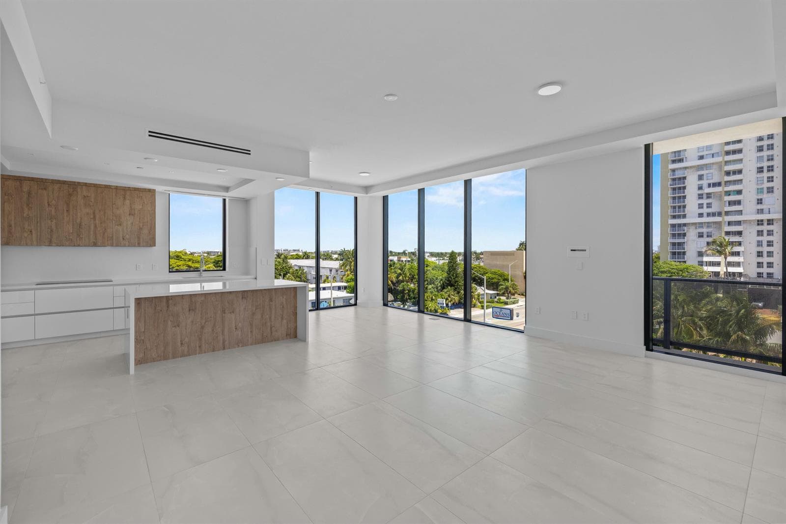 City & Ocean Views