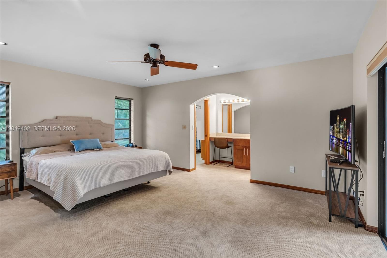 MASTER BEDROOM WITH EXTERIOR DOOR