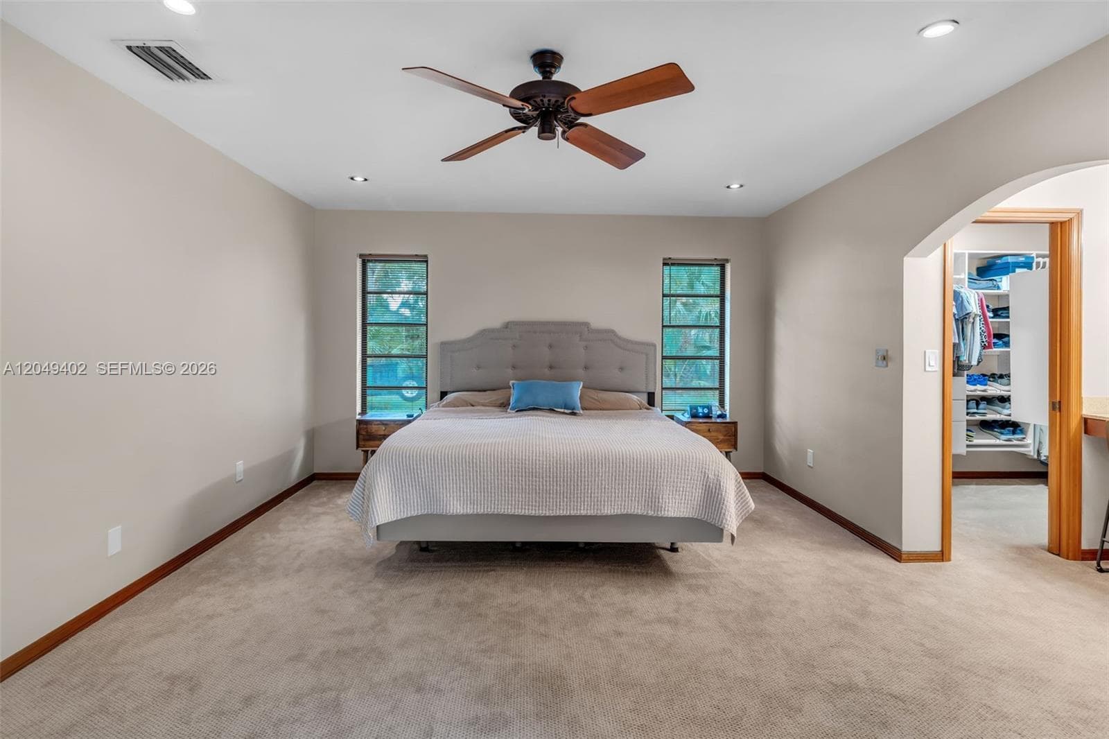 MASTER BEDROOM WITH EXTERIOR DOOR