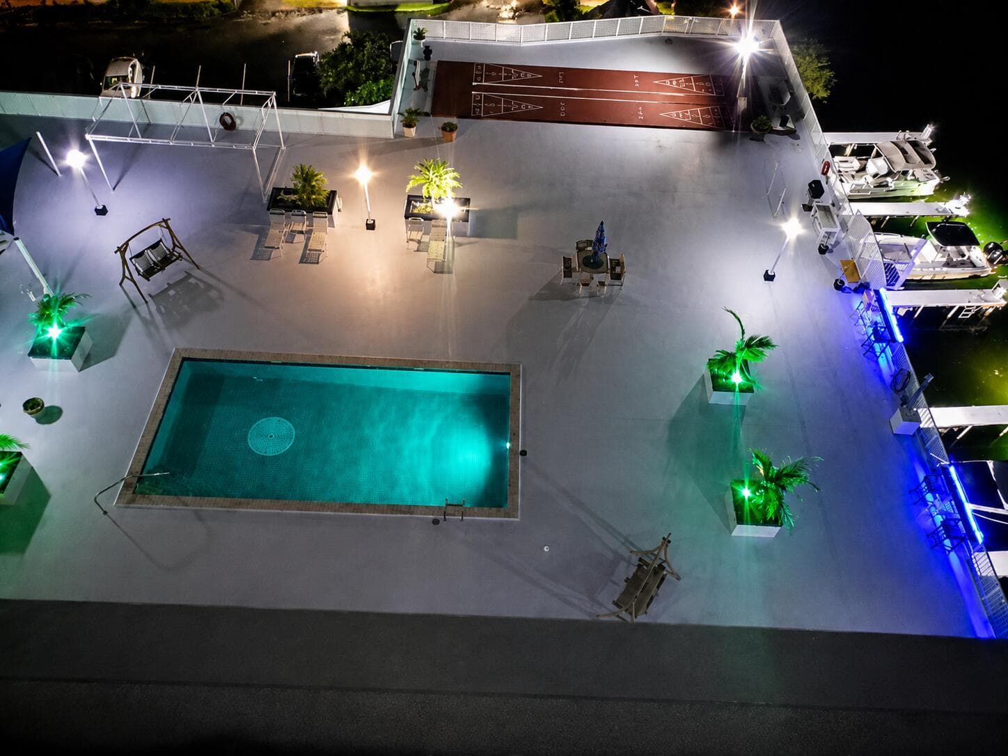 Pool At Night