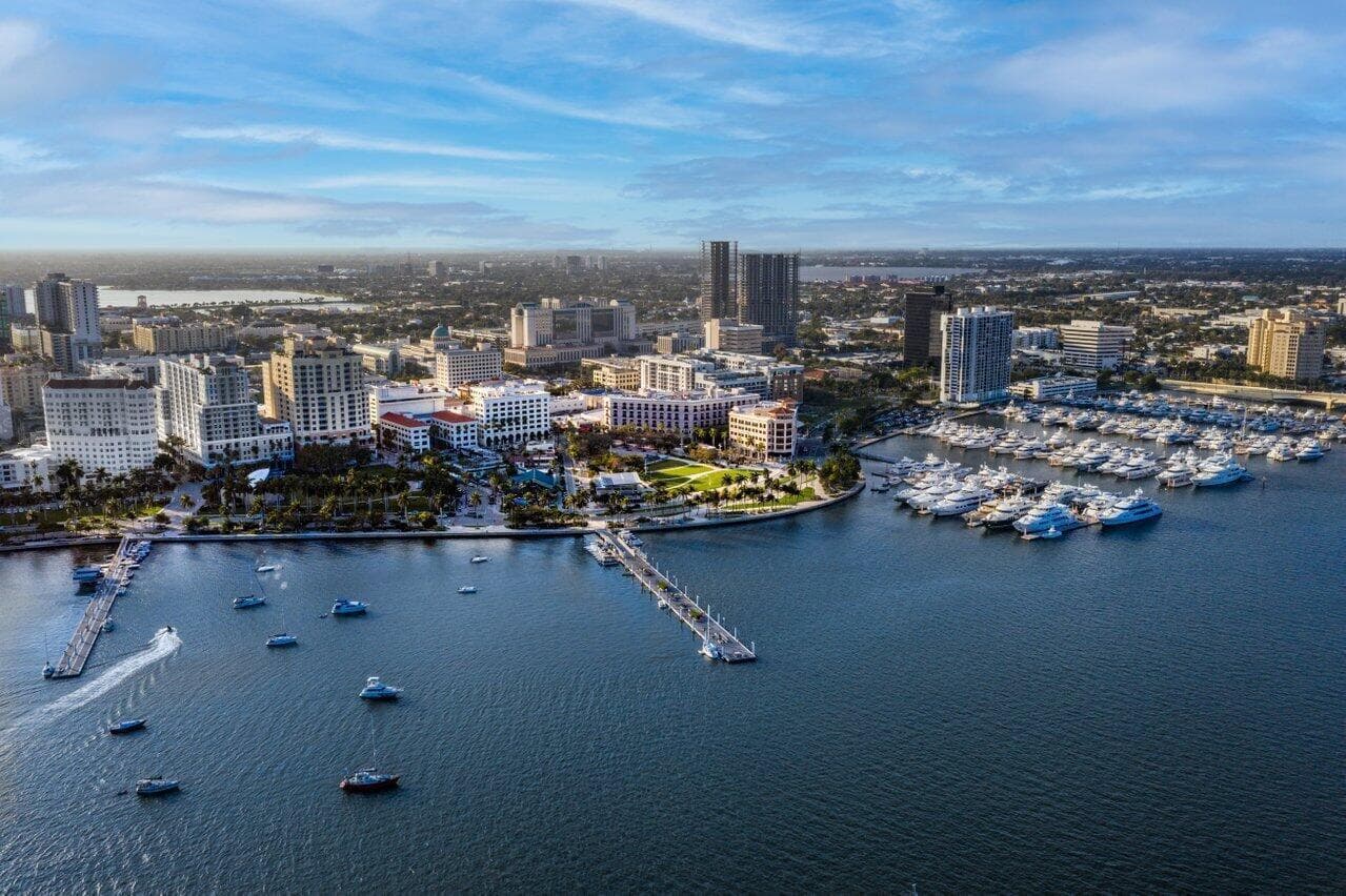 Downtown WPB Waterfront Pier and Docks