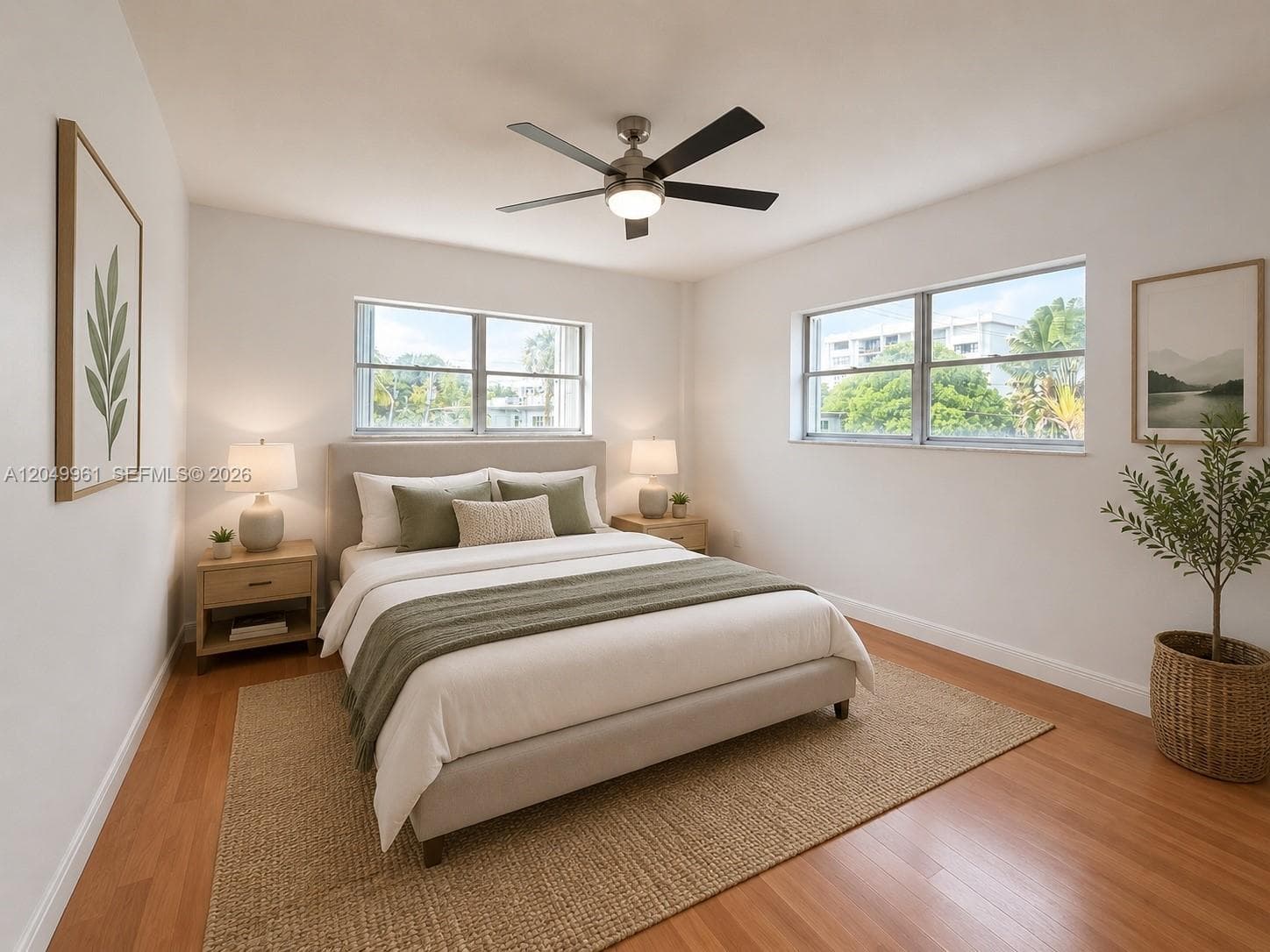 Virtually Staged Second Bedroom
