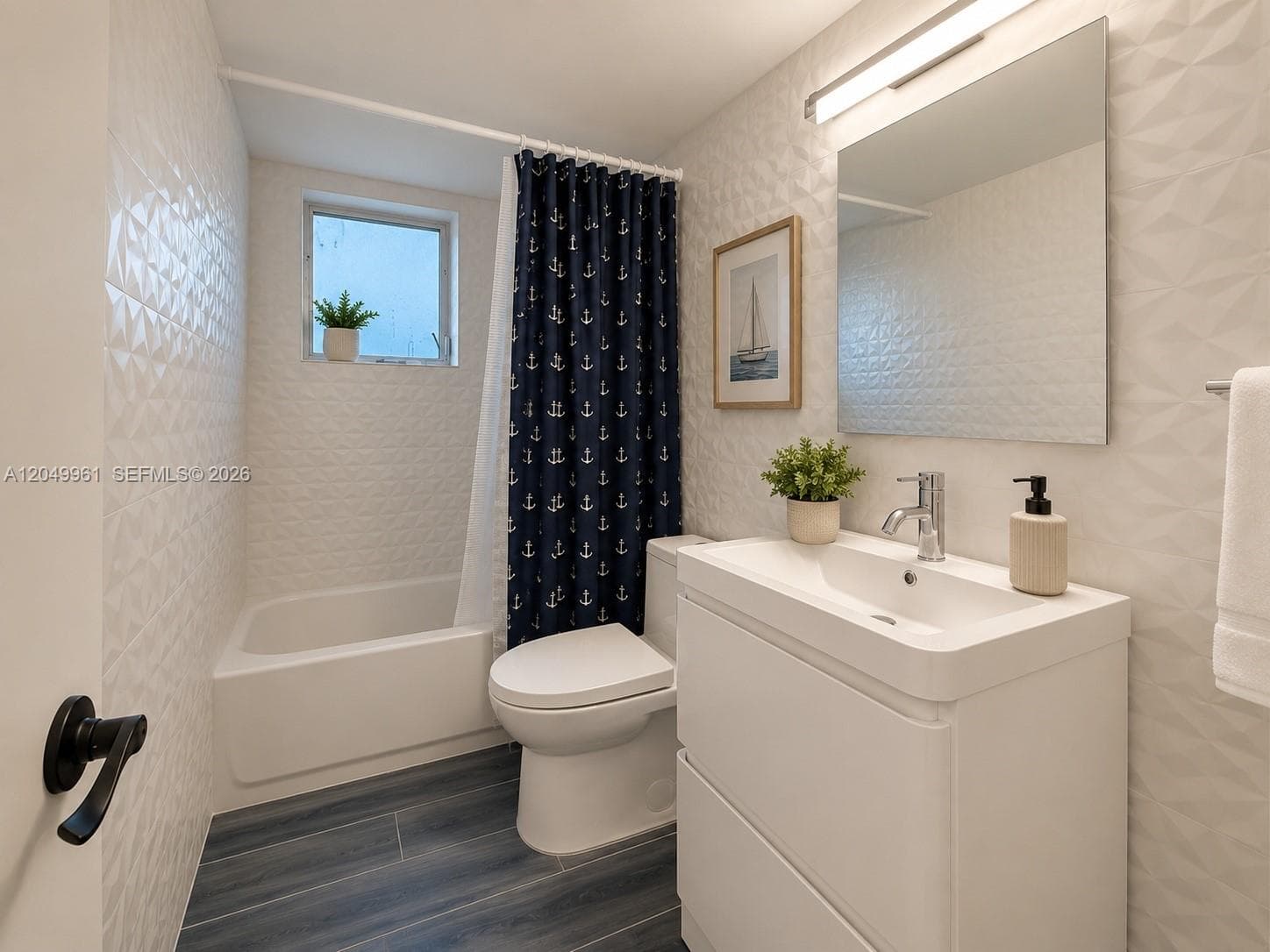 Virtually Staged Guest Bathroom