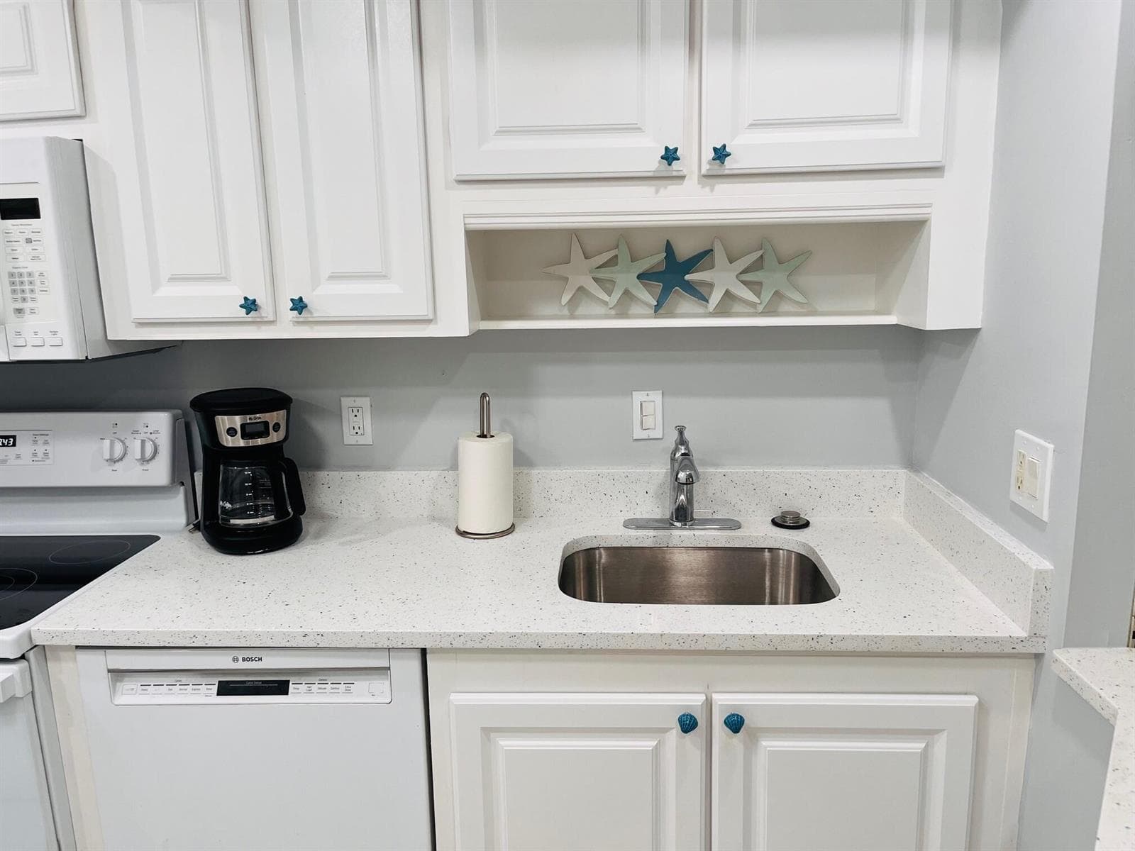 New quartz counters