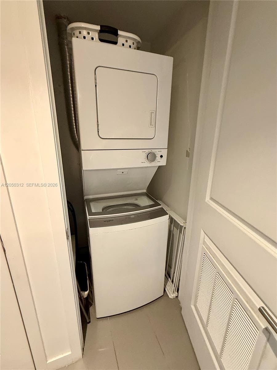 Washer and Dryer inside the unit