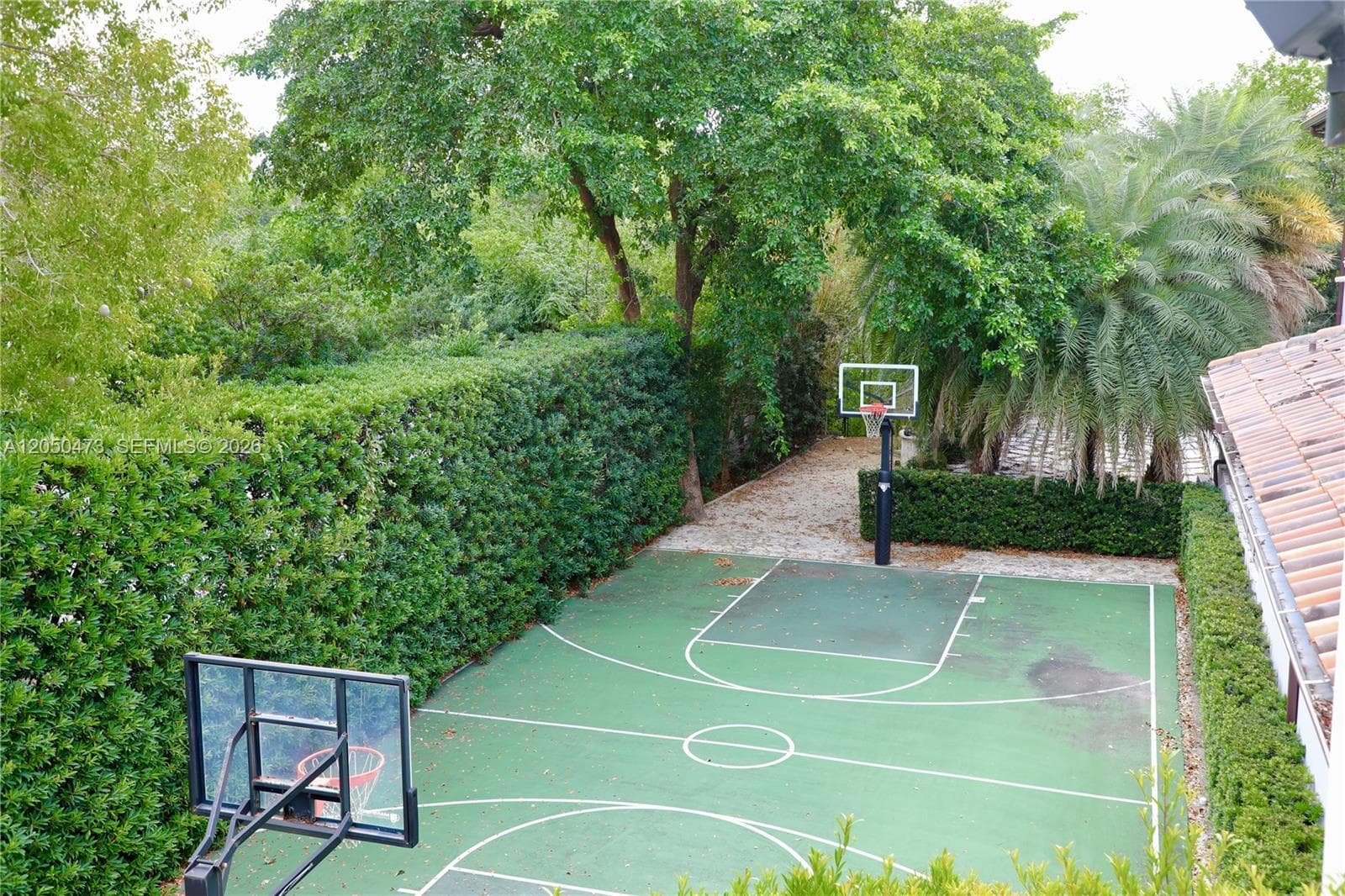 Basketball court.
