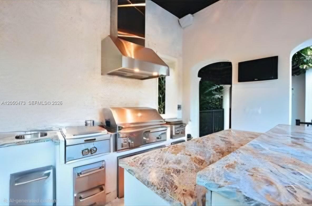 Pool area Summer Kitchen