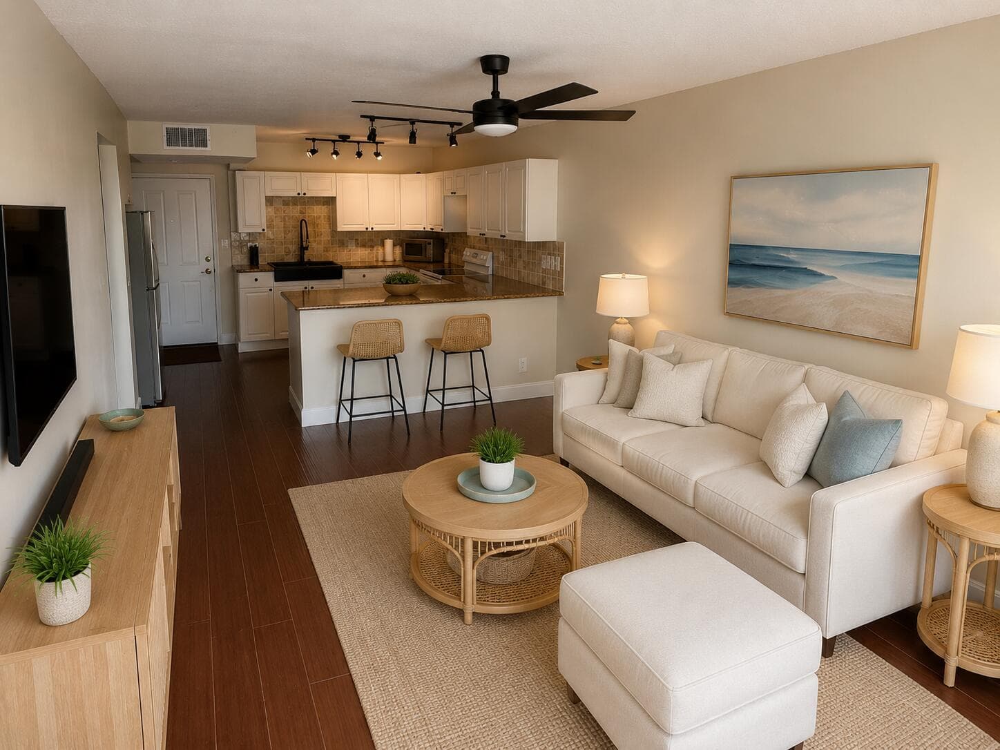 Living room staged 1