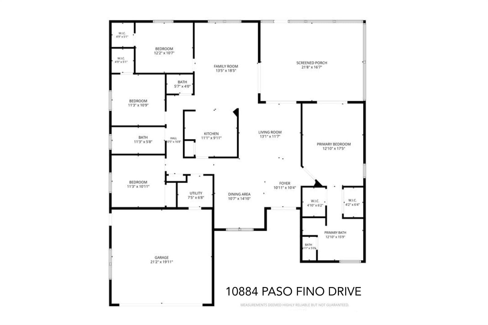 10884 Paso Fino Drive - Floor Plan