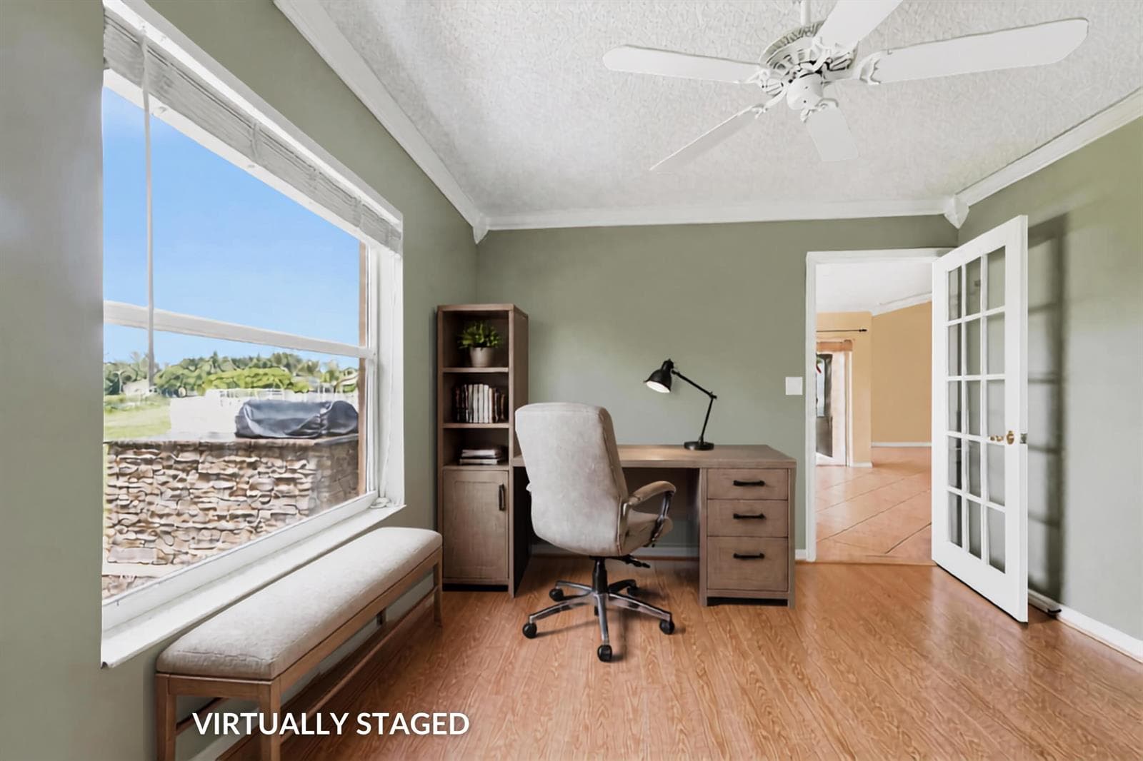 Bdrm 4 - VIRTUALLY STAGED AS OFFICE
