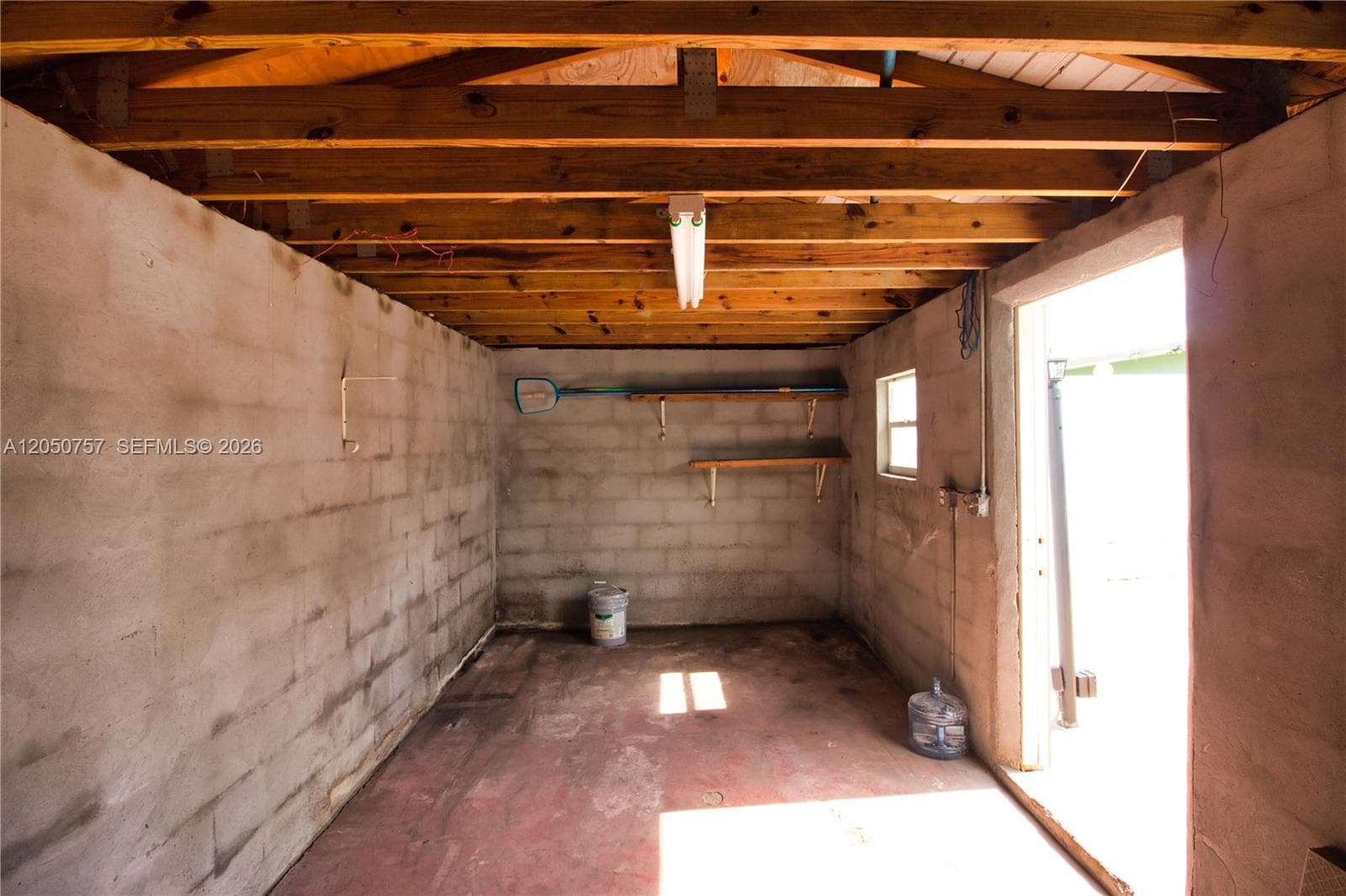 Unfinished Pool Side Shed