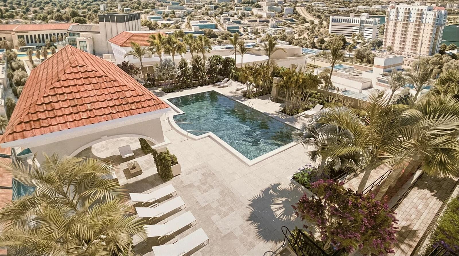 Renovated Rooftop Pool
