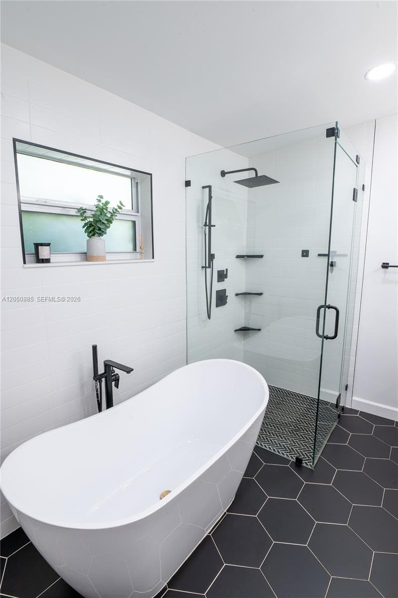 Soaking tub and shower