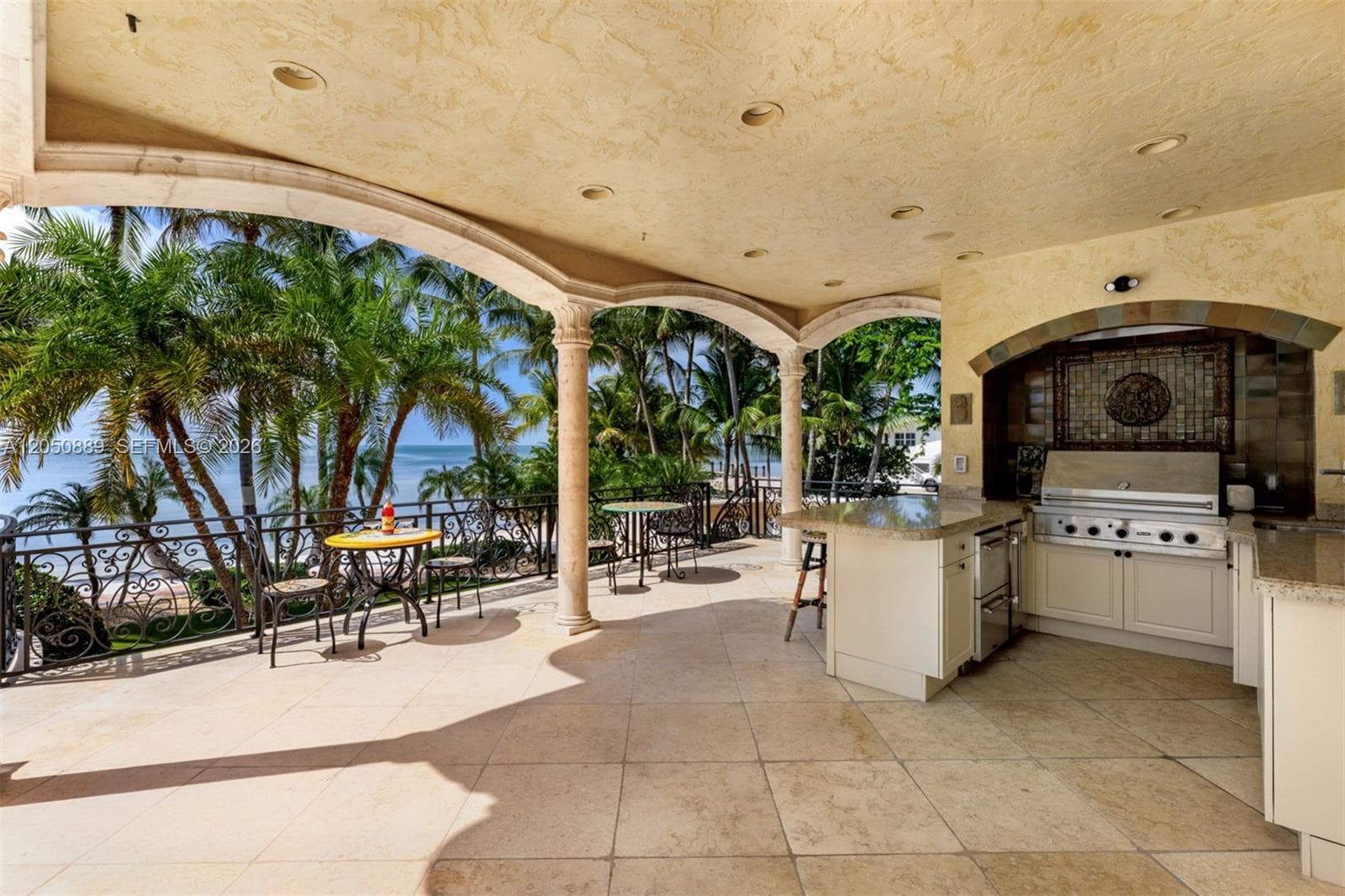 Outdoor grill area