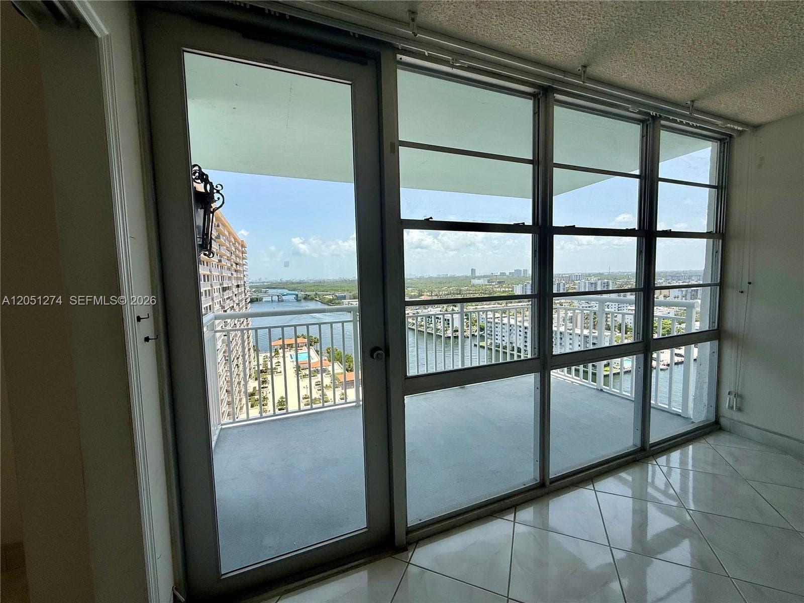Living Area windows to Balcony