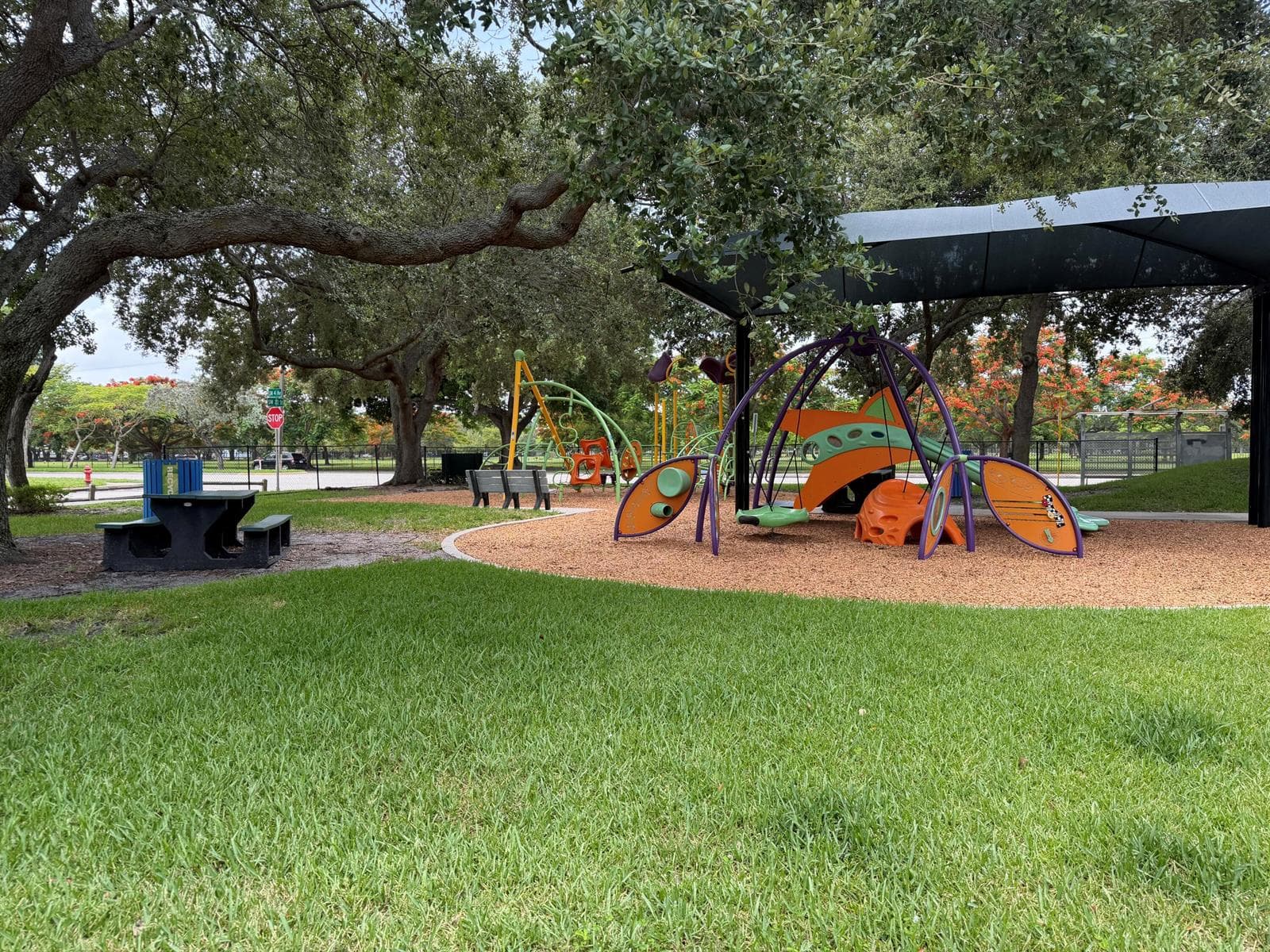Park across from the property
