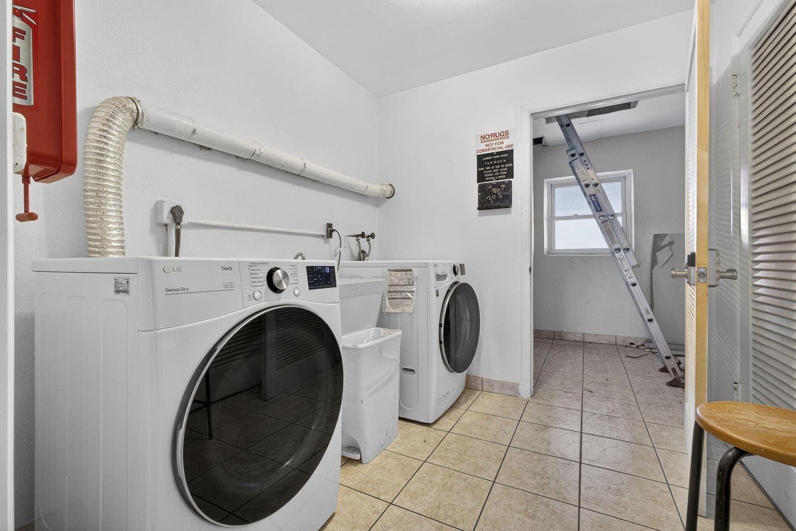 laundry on each floor