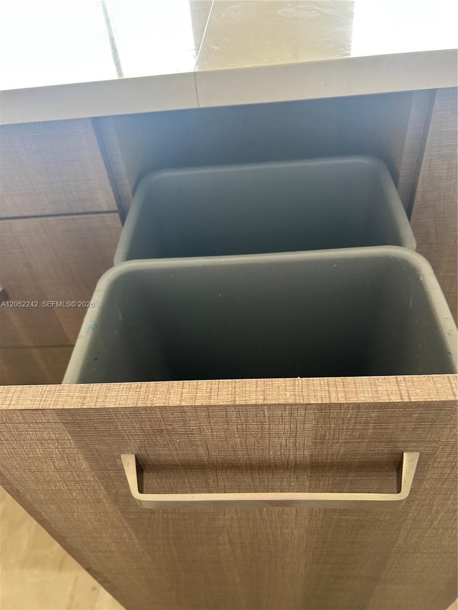 Wine Cooler and Bar. Lots of built in storage