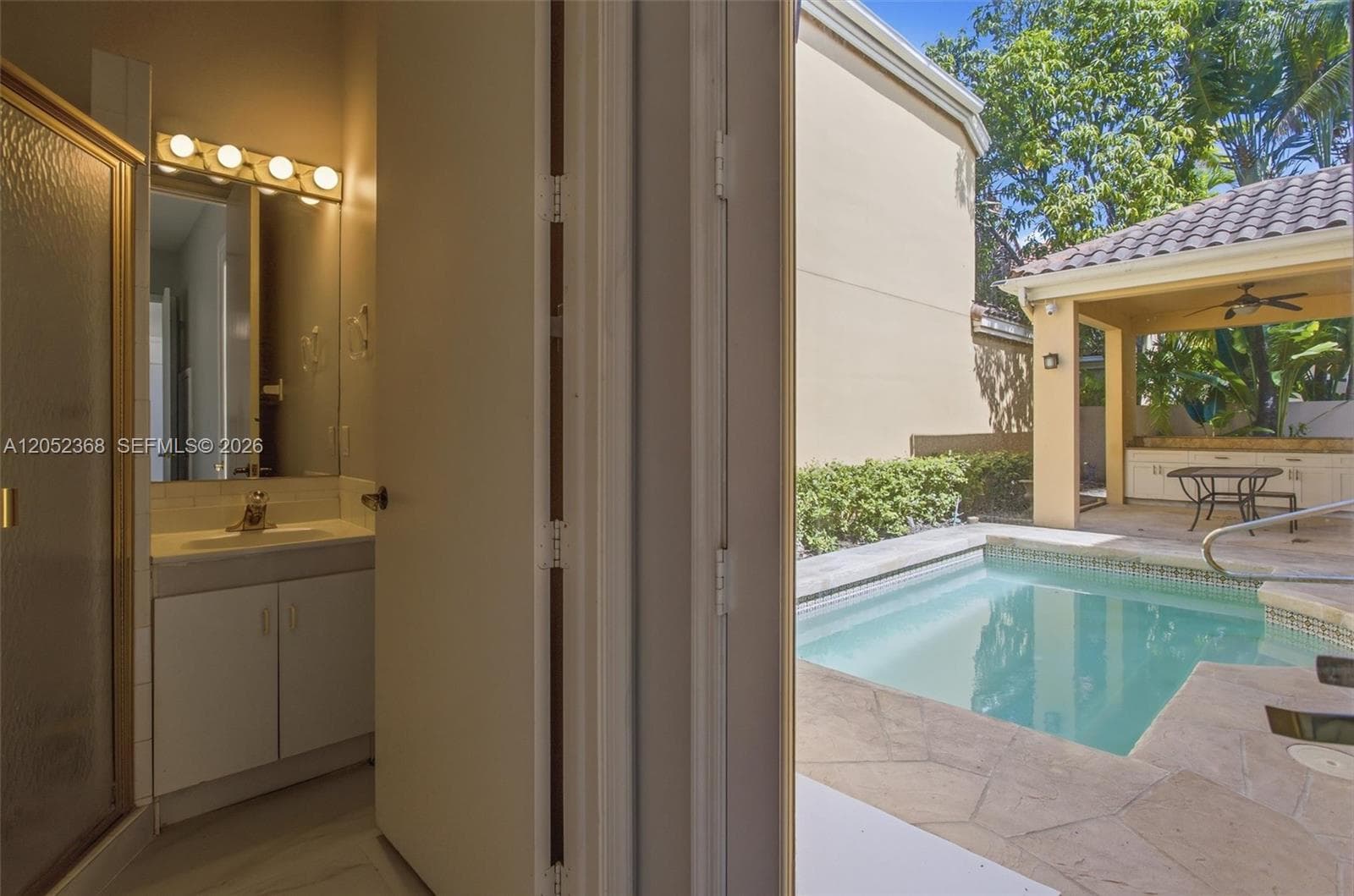 Bathroom near the pool