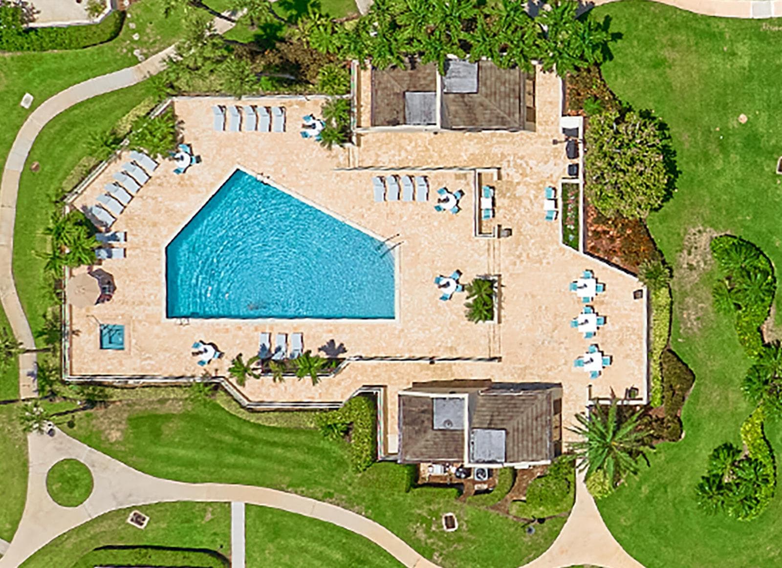 Community Pool Aerial