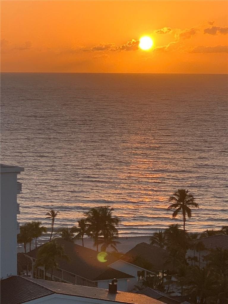 Sunrising view from balcony