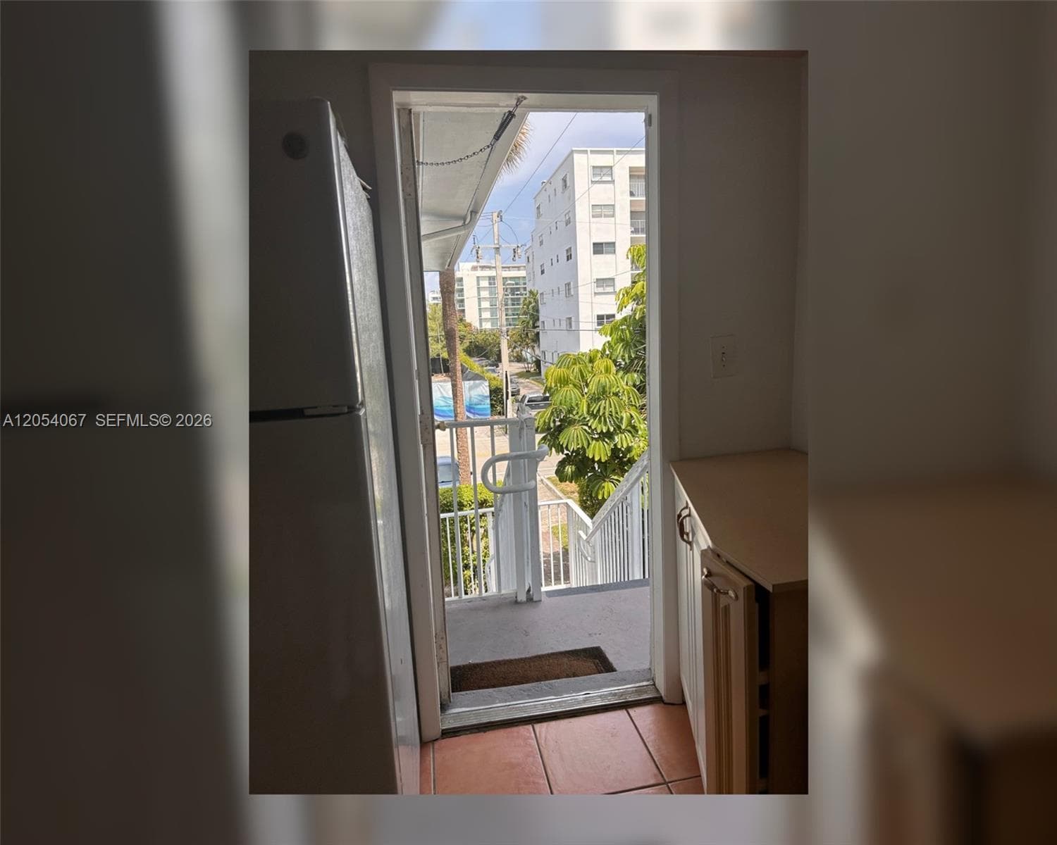 Kitchen back door-open