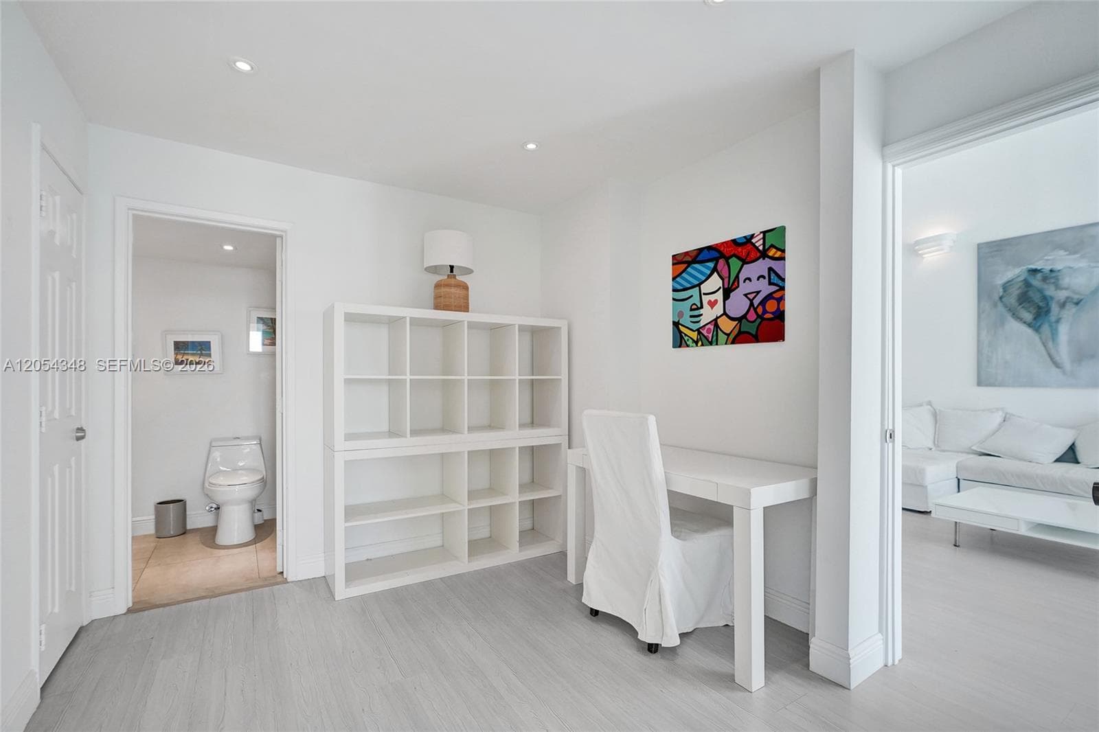 Office located between Primary Bedroom and Bathroom