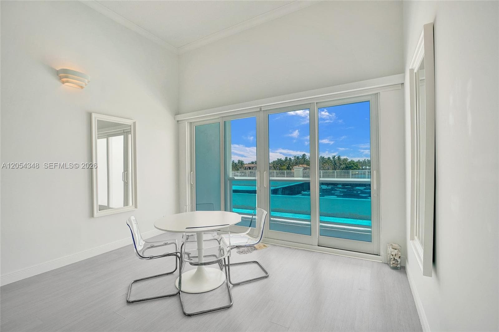 Dining Area Overlooking Vew