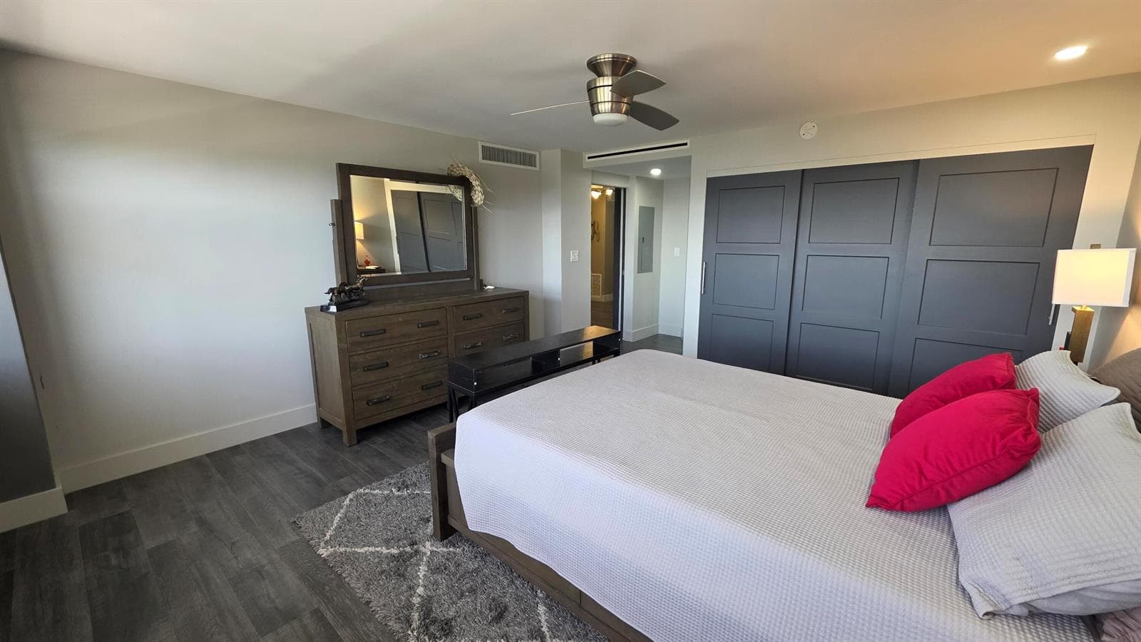 primary bedroom angle view