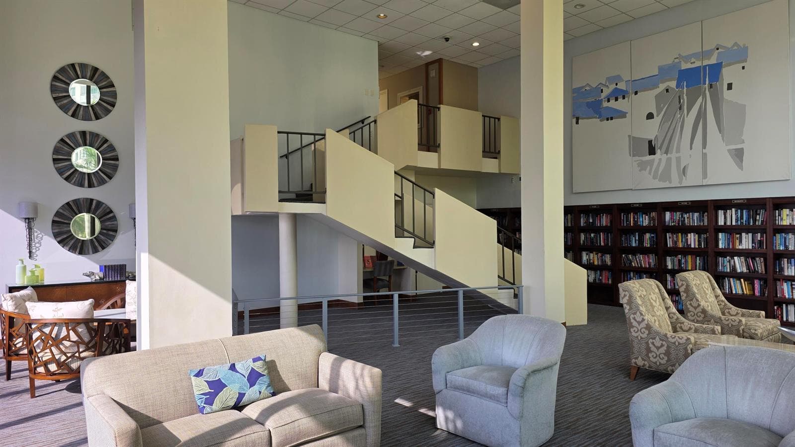 library reverse view