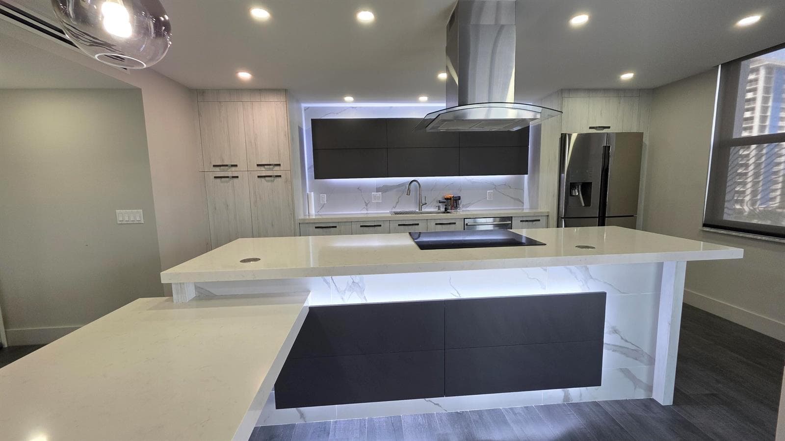 custom lighting throughout