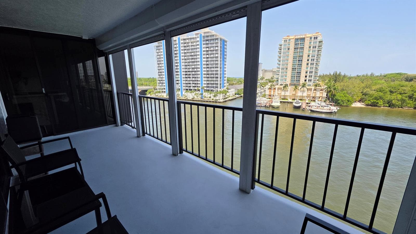 private patio looking northeast