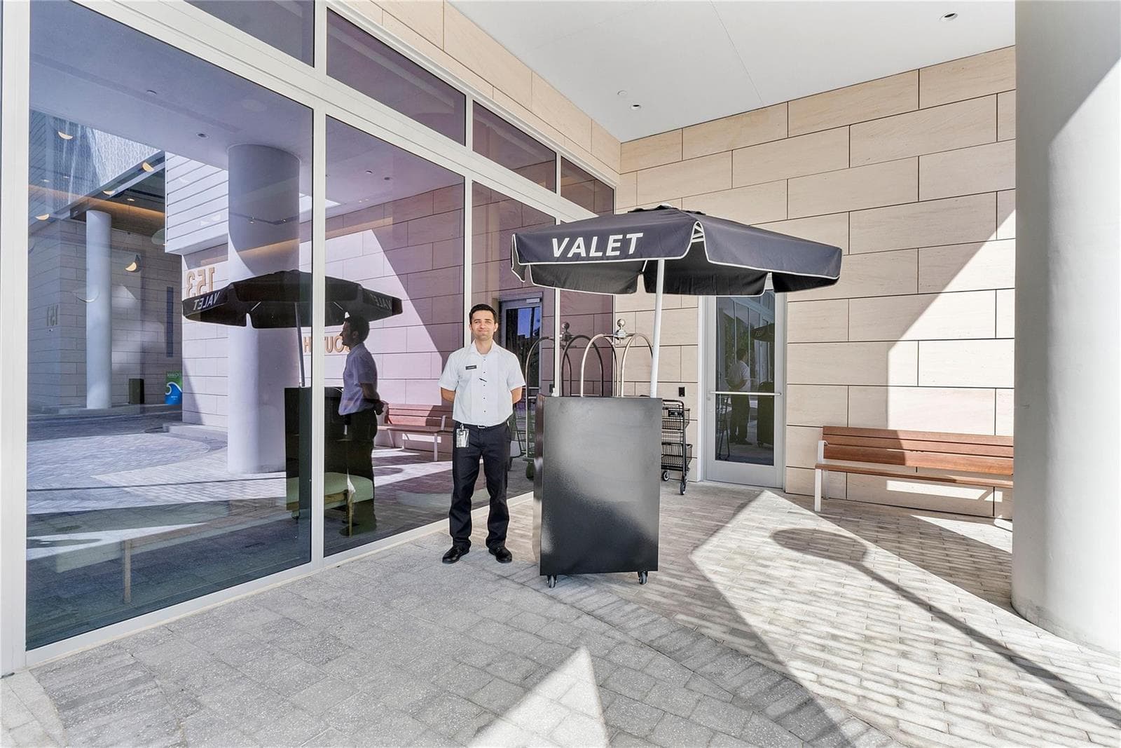 Friendly complimentary valet service