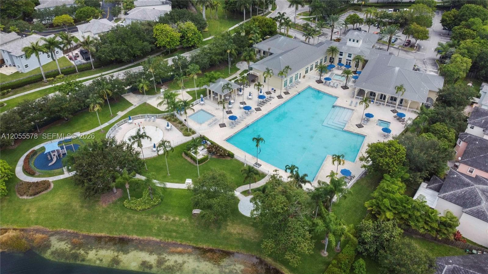 Enjoy resort-style living! This community features a beautiful, well-maintained pool area, offering the perfect space for recreation, relaxation, and cooling off on sunny Florida days.
