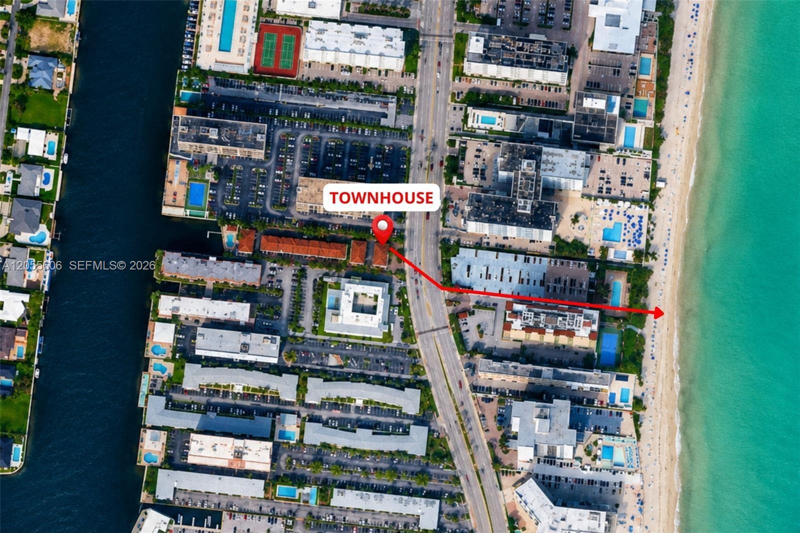 Townhome full beach service.