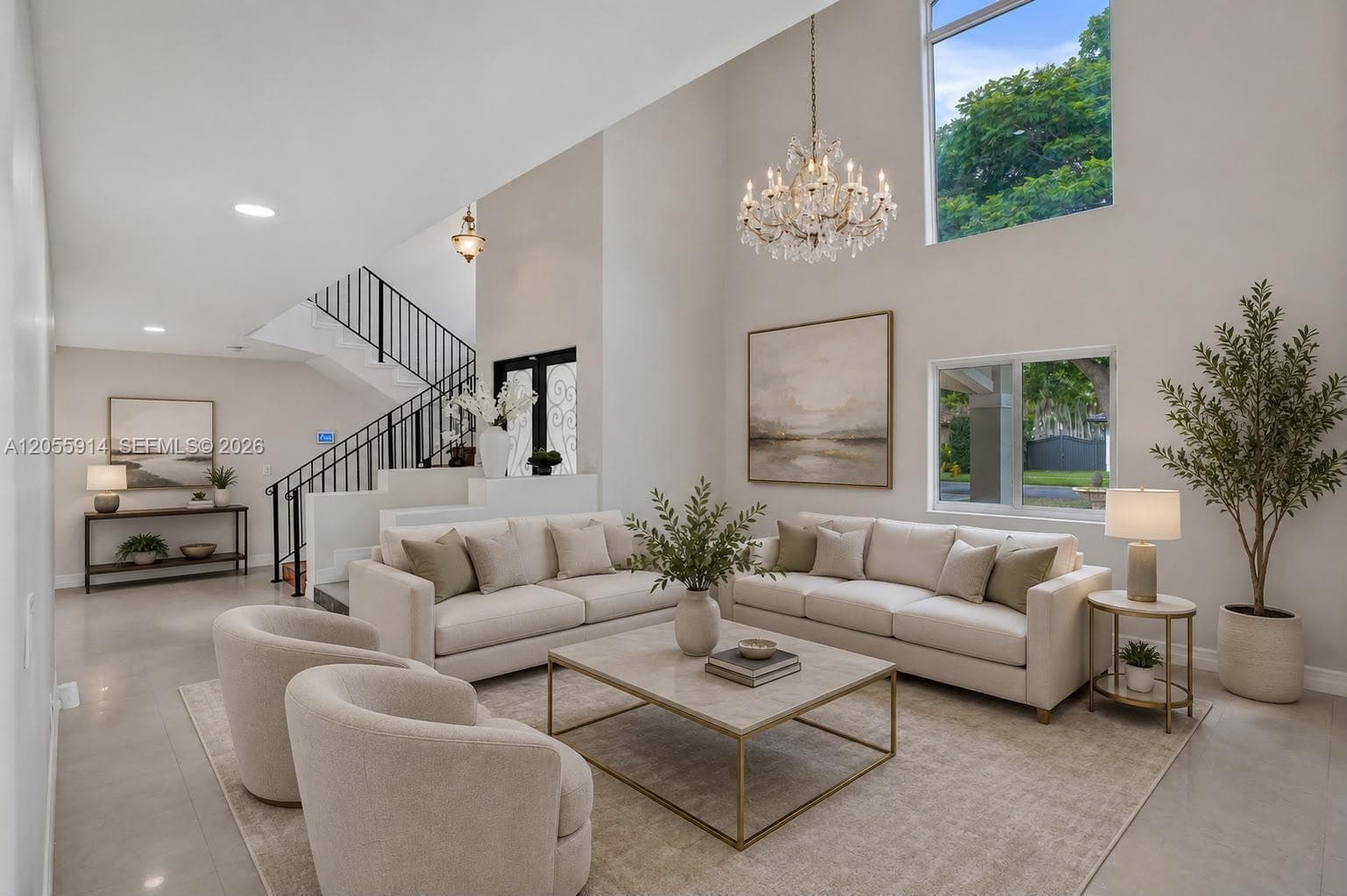 Virtually Stage Living Room Area. Conceptual Design.
